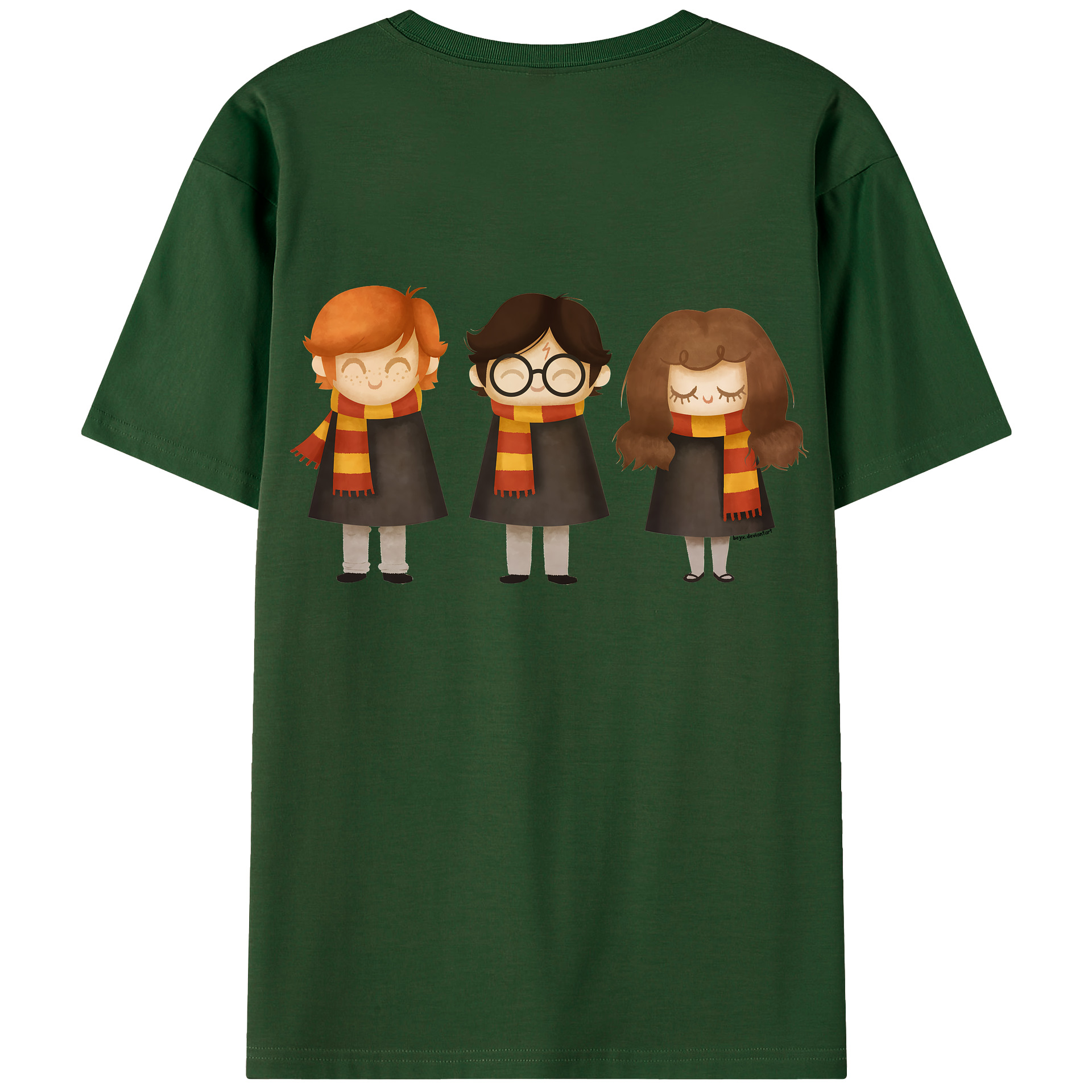 （画像用） Harry Potter ハリー・ポッターシリーズ 綿100％半袖Tシャツ（背面プリント）